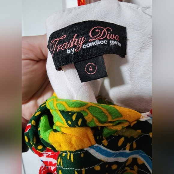 TRASHY DIVA Psychedelic Dragons Jagger Dress sz 4 - Picture 3 of 6